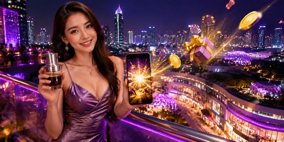 Người dùng tại TP.HCM thưởng thức cà phê và trải nghiệm casino di động trên điện thoại